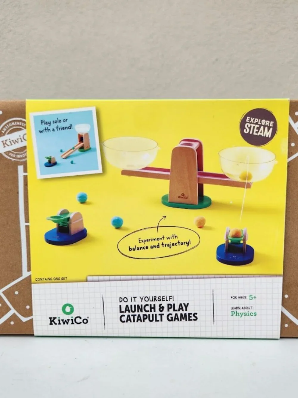 NEW KiwiCo Launch & Play Catapult Games STEM Science Kit Set Physics Launcher Ki